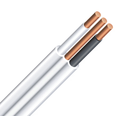 8/2 NMD90 5 SIMpull Electrical Wire-White